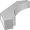 Ekena Millwork 5 1/2-in. W x 28-in. D x 34-in. H Imperial Architectural Grade PVC Knee Brace BRCP055X28X34IMP - alternate 3